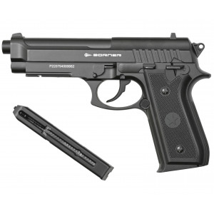 Пневматический пистолет Borner 92M (Beretta 92), кал. 4,5 мм, металл Пневматический пистолет Borner 92M (Beretta 92), кал. 4,5 мм, металл
