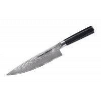 Нож кухонный "Samura DAMASCUS" Шеф 200 мм, G-10, дамаск 67 слоев