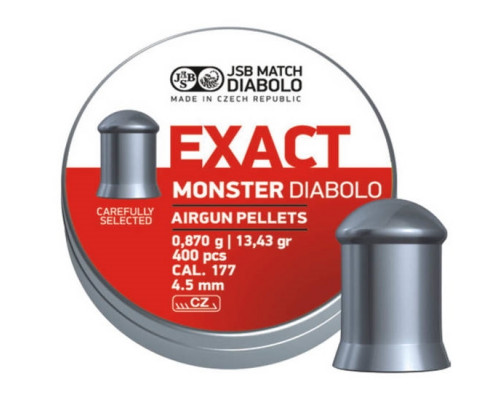 Пули JSB Exact Monster Diabolo 4,5 мм, 0,87 грамм, 400 штук